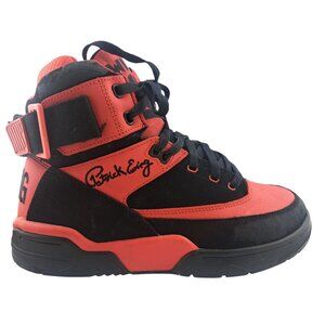 Vintage Ewing 33 Hi Black & Red Sneakers Mens US 9/EUR 42 (Flaws)